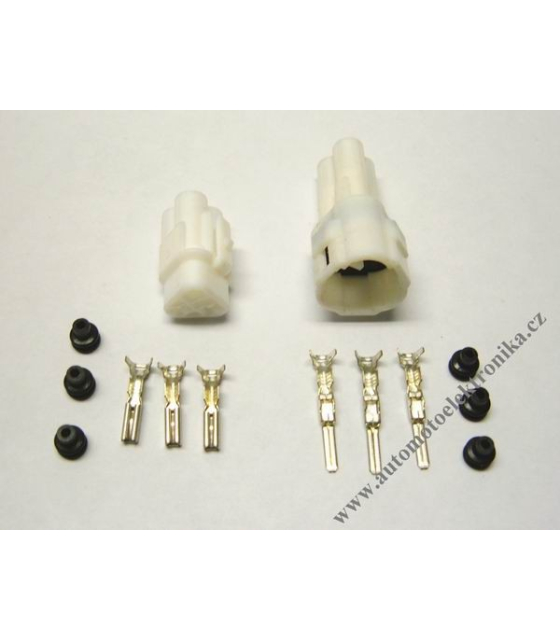 Vodotěsný konektor 2,3 x 3 do trojuhelníku