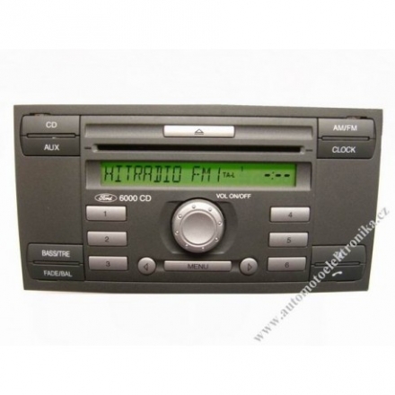 Autorádio Ford 6000 RDS CD r.v.06 stříbrná tlačítka