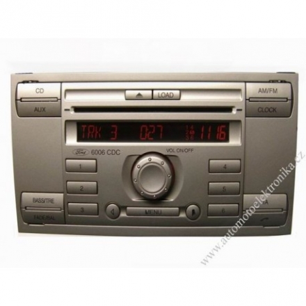 Autorádio Ford 6006 RDS CD 2006 stříbrné