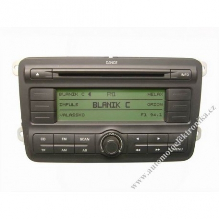 Autorádio Škoda Fabia II Dance CD MP3