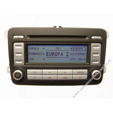 Autorádio VW RCD 300 RDS CD stříbrné tlačítka