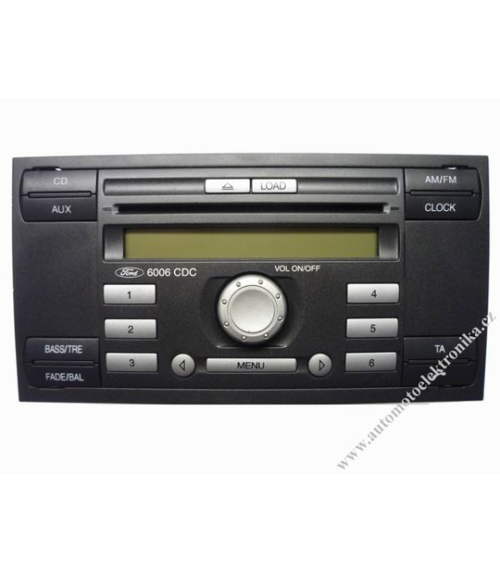 Autorádio Ford 6000 RDS CD r.v.06 stříbrná tlačítka