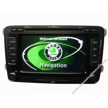 Autorádio s navigací Škoda Columbus LED