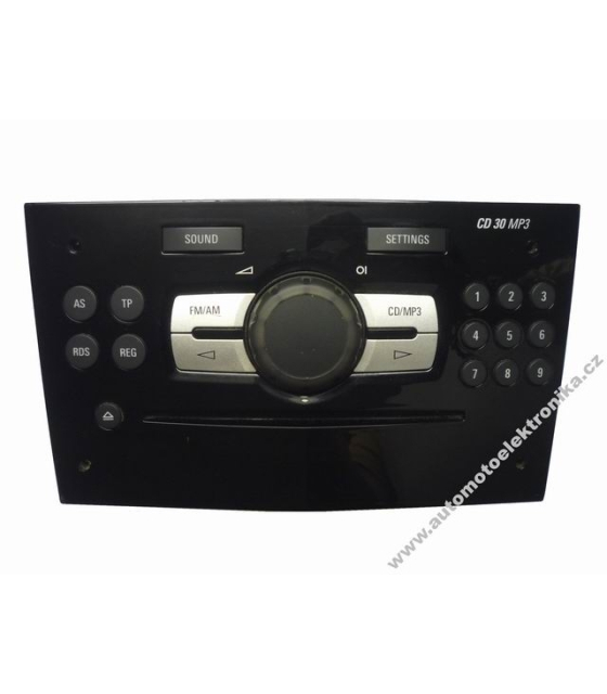 Autorádio Opel CD30 MP3 AUX černá lesk