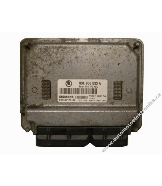 Motorová jednotka Škoda Fabia 1,2i Siemens Simos 03E 906 033 A