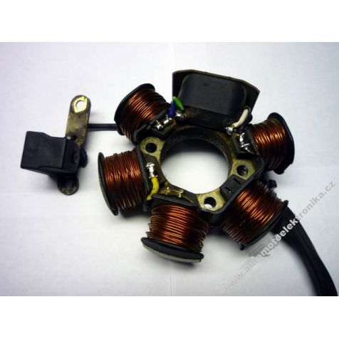 Stator alternátoru Piaggio NRG, ZIP 2T, Gilera Runner 2T