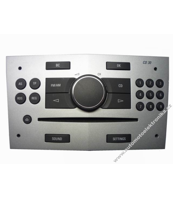 Autorádio Opel CD30 MP3 tmavě stříbrná
