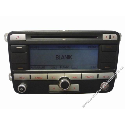 Autorádio VW CD MP3 s navigací RNS 300 stříbrné tlačítka