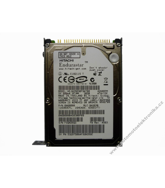 Pevný disk HDD 30GB RNS510 a Columbus