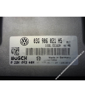 Motorová jednotka VW Caddy, 03G 906 021 HS, Bosch 0 281 013 681