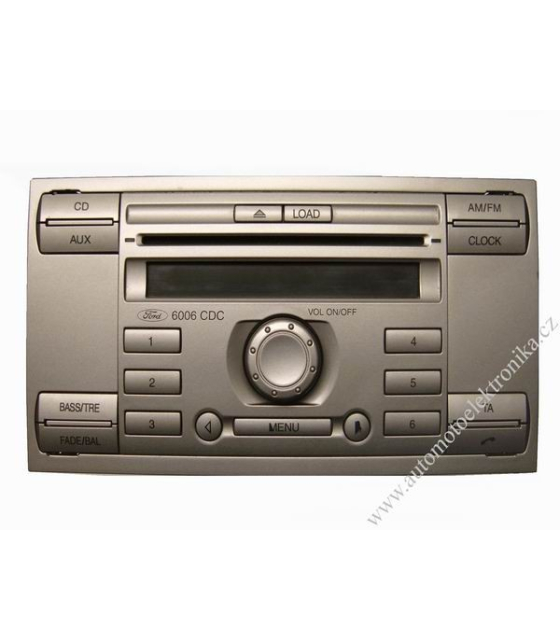 Autorádio Ford 6006 RDS CD 2006 stříbrné
