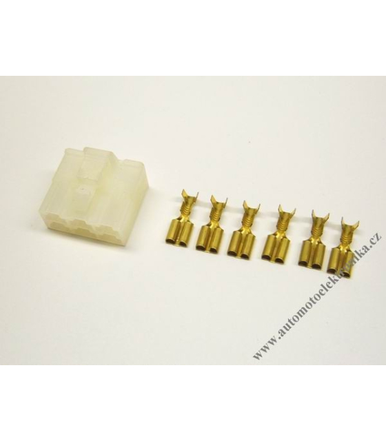 Konektor 6,3 x 6 zásuvka