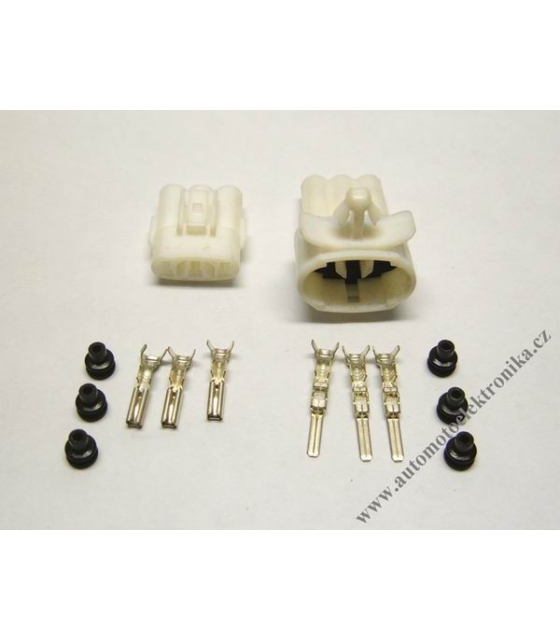 Vodotěsný konektor 2,3 x 3 s držáčkem