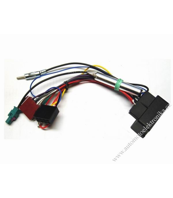 Redukce k autorádiu DIN anténním konektorem do nového vozu Škoda a VW