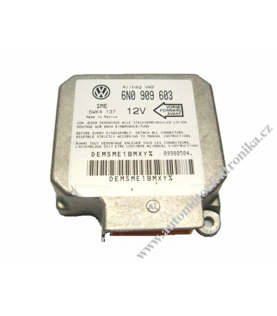 Airbagová jednotka VW, Škoda 6N0 909 603 Siemens 5WK4 137