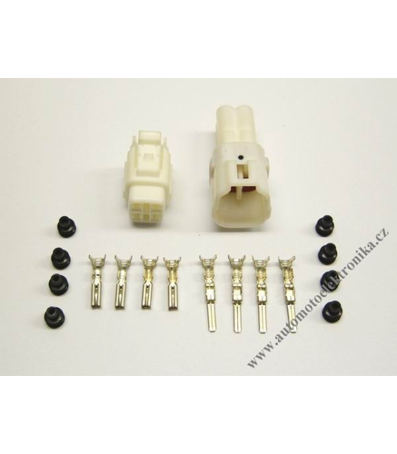 Vodotěsný konektor 2,3 x 4 bílý