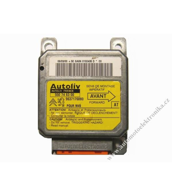 Airbagová jednotka Peugeot,Citroen Autoliv 550 74 83 00, 550748300