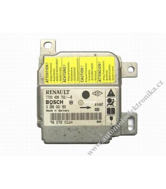 Airbagová jednotka Renault 7700 426 752 Bosch 0 285 001 155,0285001155