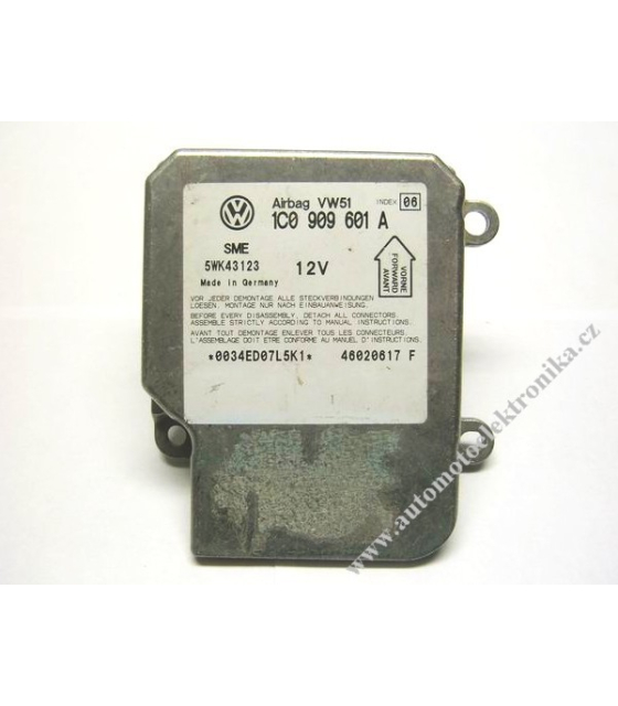 Airbagová jednotka VW, Škoda 1C0 909 601 A index 06 Siemens 5WK43123