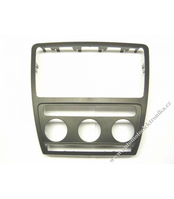Panel okolo autorádia Škoda Octavia II černý klimatronic