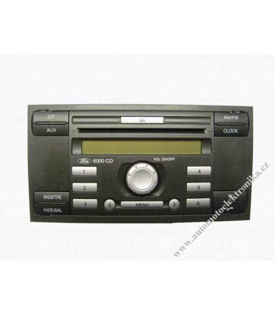 Autorádio Ford 6000 RDS CD r.v.06 stříbrná tlačítka