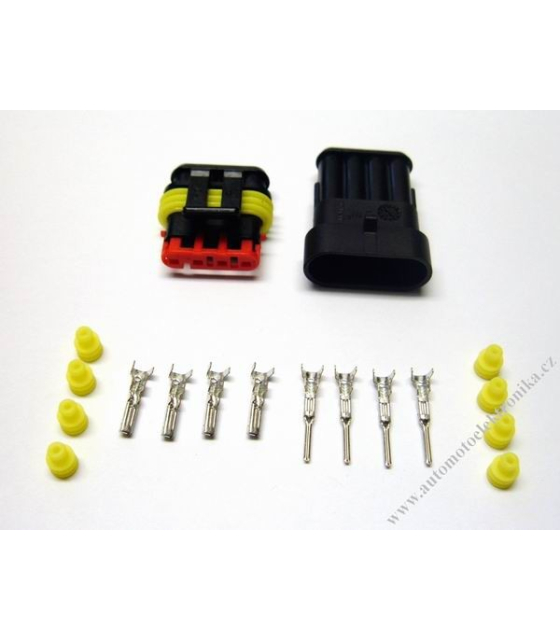 Vodotěsný konektor 1,5 x 4 AMP