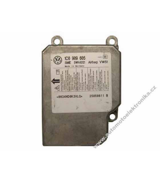 Airbagová jednotka VW, Škoda 1C0 909 605 index 08 Siemens 5WK43121